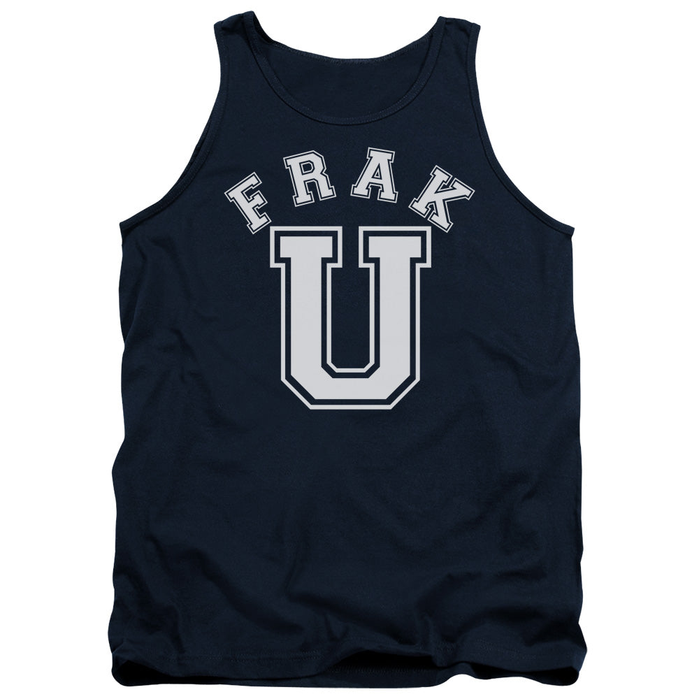 AN OFFCIALLY LICENSED BSG FRAK U ADULT UNISEX TANK TOP NAVY