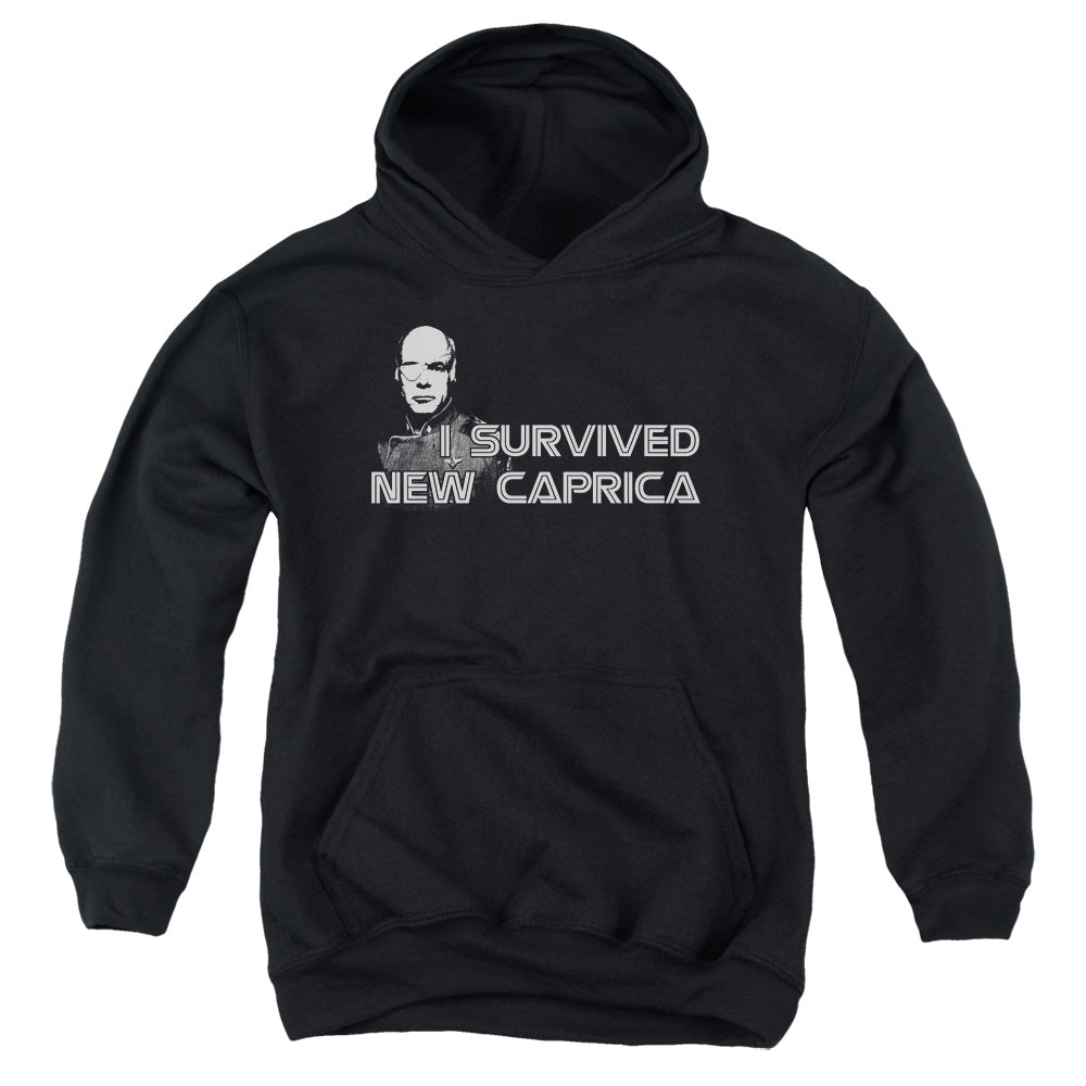 AN OFFCIALLY LICENSED BSG I SURVIVED NEW CAPRICA YOUTH HOODIE BLACK