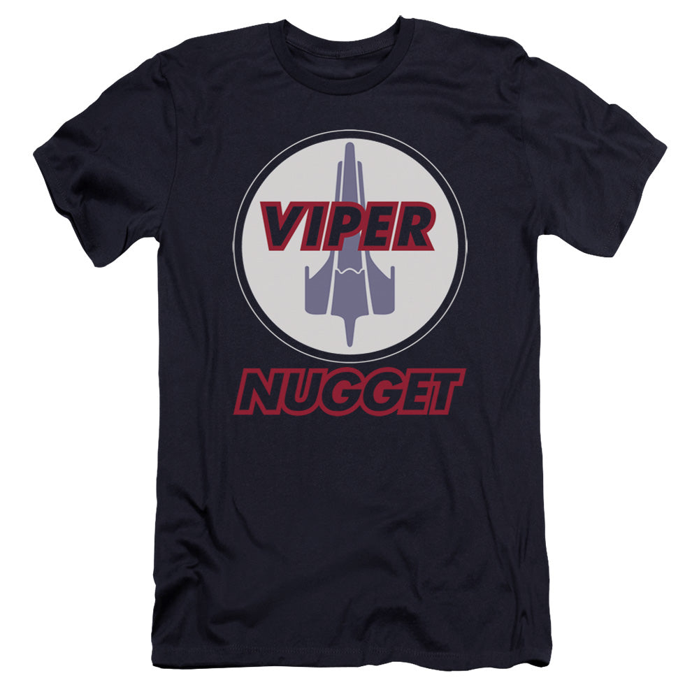 AN OFFCIALLY LICENSED BSG NUGGET MEN'S PREMIUM SLIM FIT T-SHIRT NAVY