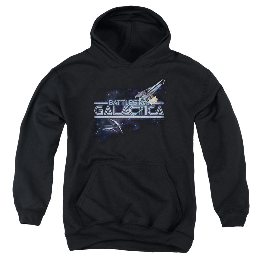 AN OFFCIALLY LICENSED BSG CYLON PERSUIT YOUTH HOODIE BLACK