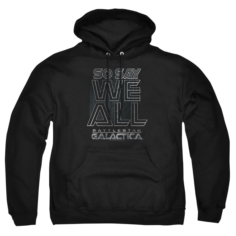AN OFFCIALLY LICENSED BSG TOGETHER NOW ADULT UNISEX PULLOVER HOODIE BLACK
