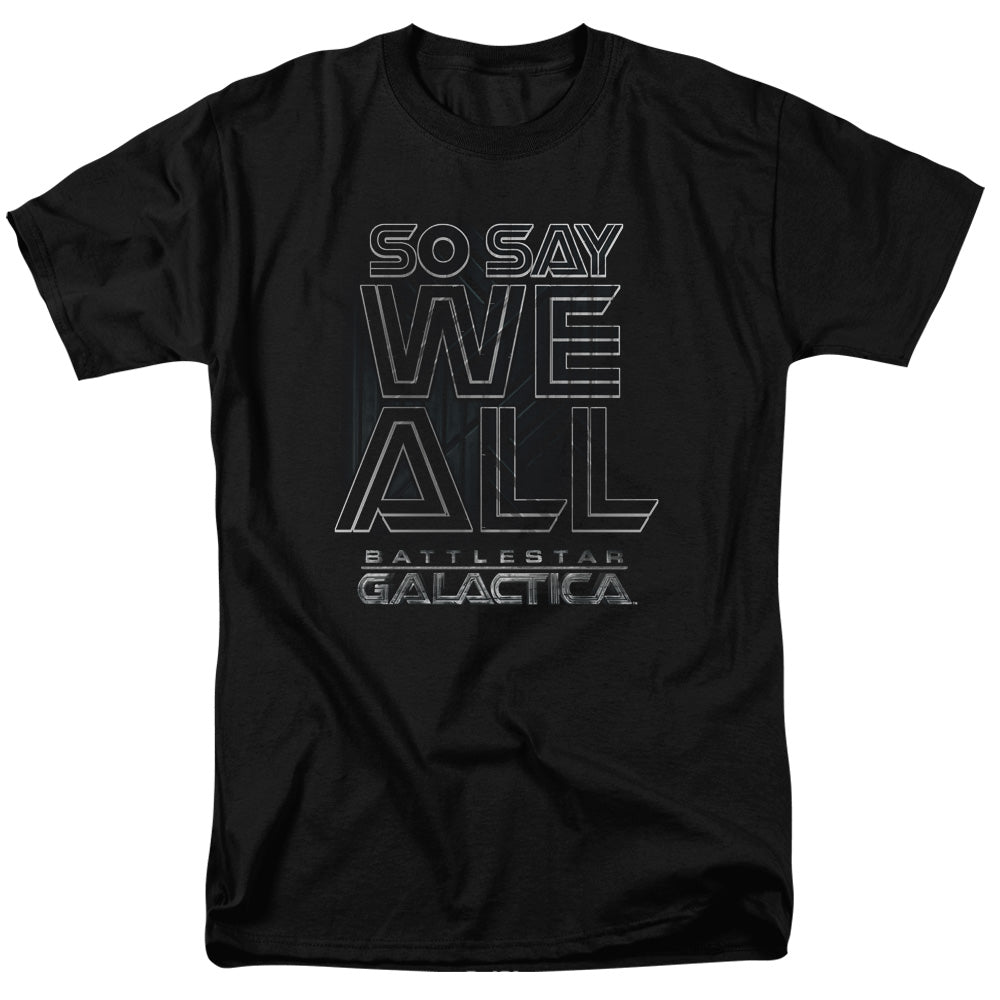AN OFFCIALLY LICENSED BSG TOGETHER NOW MEN'S REGULAR FIT T-SHIRT BLACK