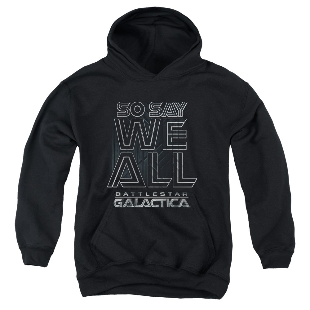 AN OFFCIALLY LICENSED BSG TOGETHER NOW YOUTH HOODIE BLACK