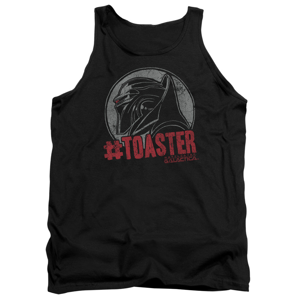 AN OFFCIALLY LICENSED BSG #TOASTER ADULT UNISEX TANK TOP BLACK