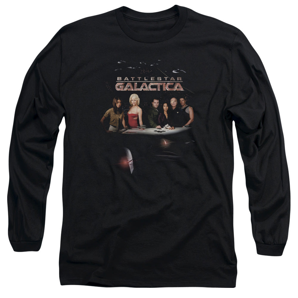 AN OFFCIALLY LICENSED BSG DESTINY MEN'S LONG SLEEVE T-SHIRT BLACK