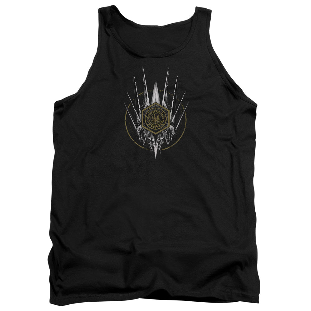 AN OFFCIALLY LICENSED BSG CREST OF SHIPS ADULT UNISEX TANK TOP BLACK