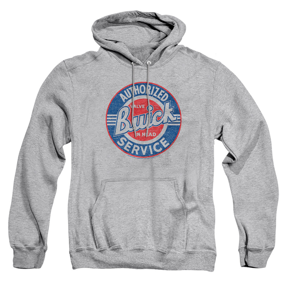 AN OFFCIALLY LICENSED BUICK AUTHORIZED SERVICE ADULT UNISEX PULLOVER HOODIE ATHLETIC HEATHER