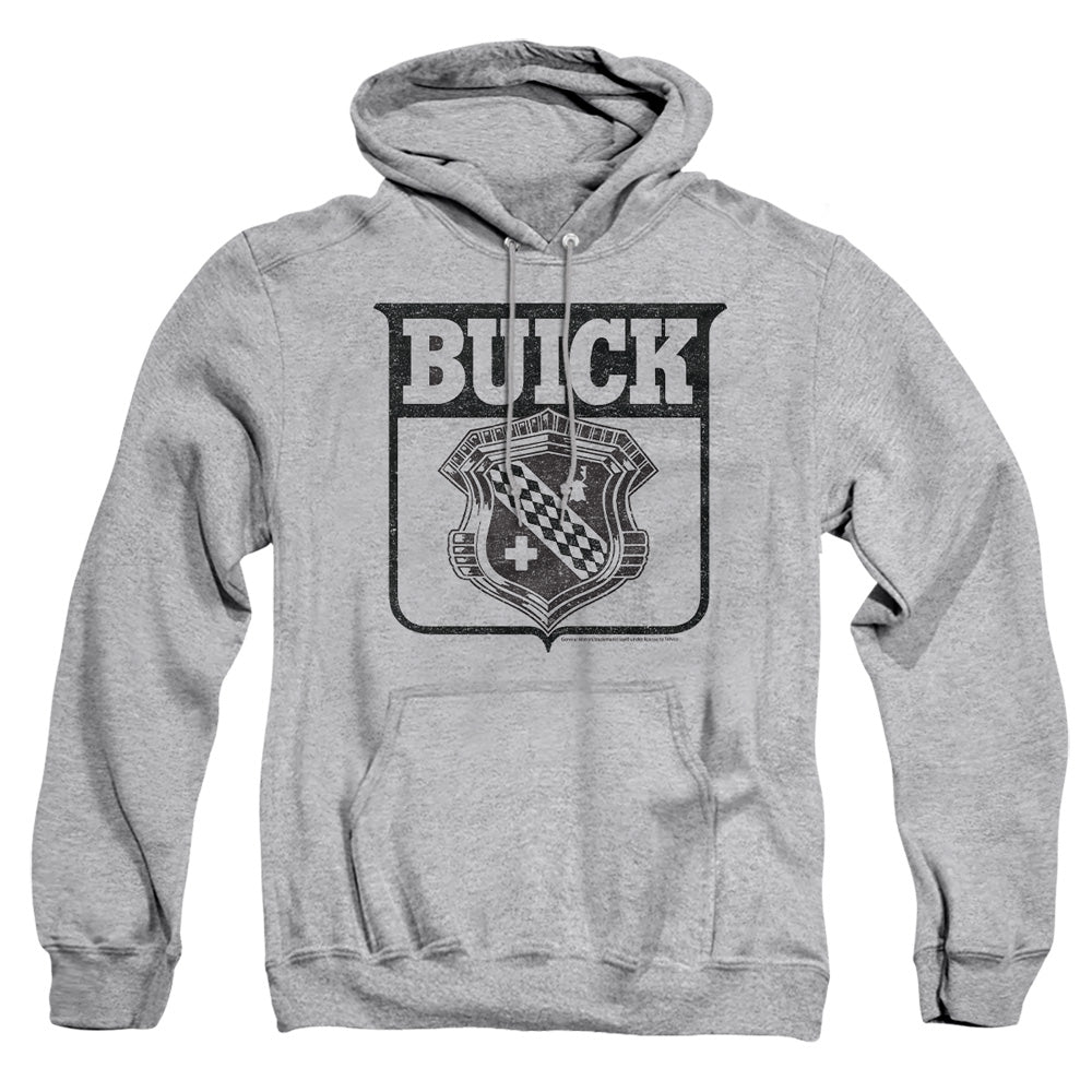 AN OFFCIALLY LICENSED BUICK 1946 EMBLEM ADULT UNISEX PULLOVER HOODIE ATHLETIC HEATHER