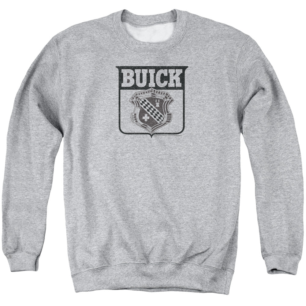 AN OFFCIALLY LICENSED BUICK 1946 EMBLEM ADULT UNISEX CREWNECK SWEATSHIRT ATHLETIC HEATHER