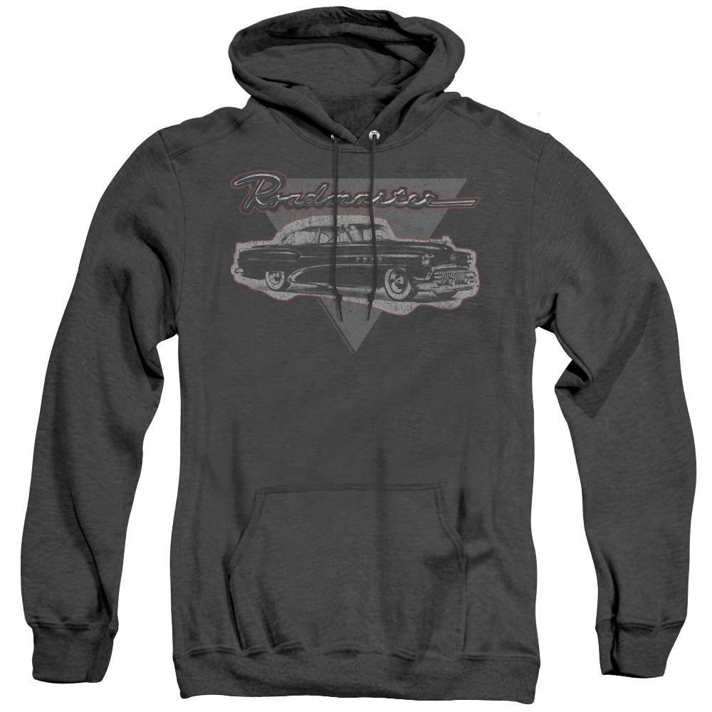 AN OFFCIALLY LICENSED BUICK 1952 ROADMASTER ADULT UNISEX HEATHER PULLOVER HOODIE BLACK
