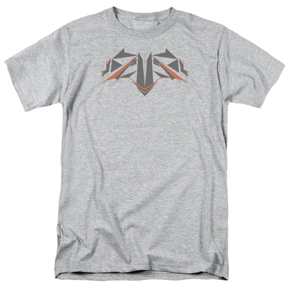 AN OFFCIALLY LICENSED BATMAN V SUPERMAN TECH BAT LOGO MEN'S REGULAR FIT T-SHIRT ATHLETIC HEATHER