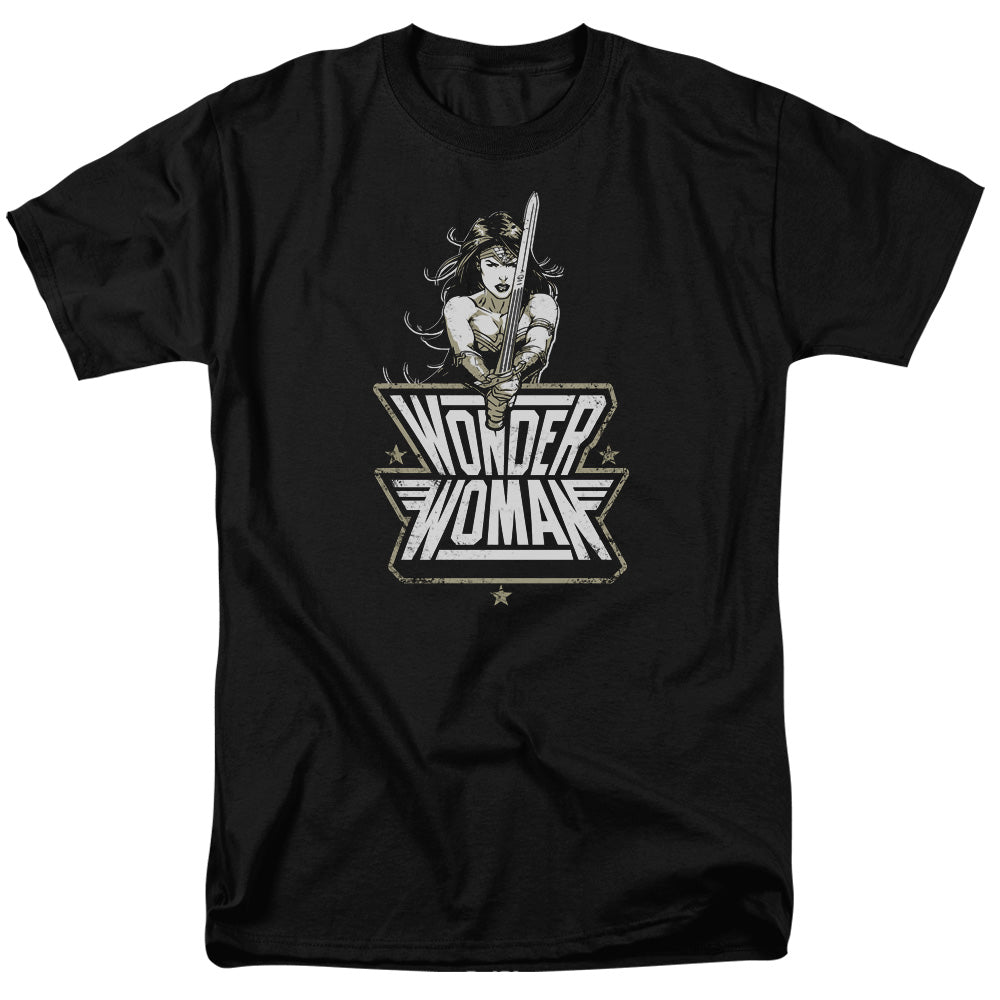AN OFFCIALLY LICENSED BATMAN V SUPERMAN TOUGH MEN'S REGULAR FIT T-SHIRT BLACK