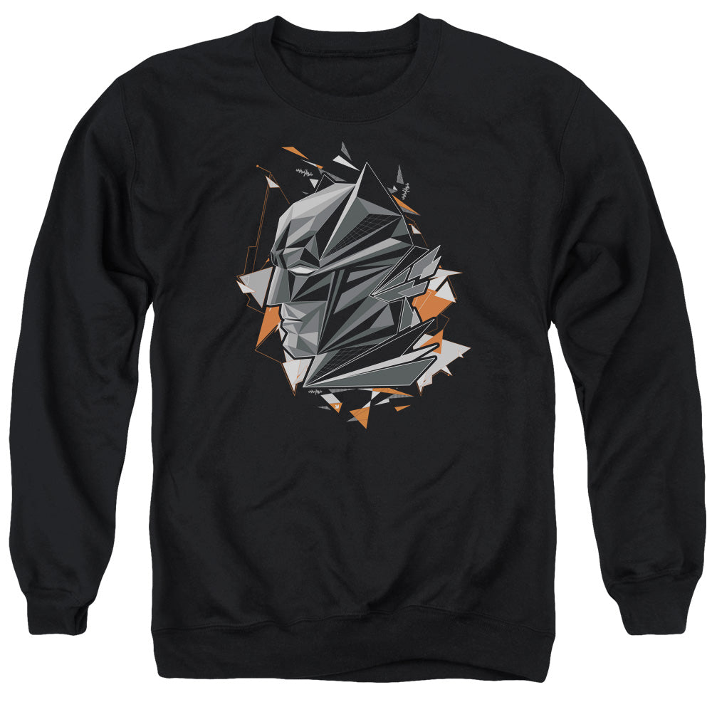 AN OFFCIALLY LICENSED BATMAN V SUPERMAN BAT HEAD TECH ADULT UNISEX CREWNECK SWEATSHIRT BLACK