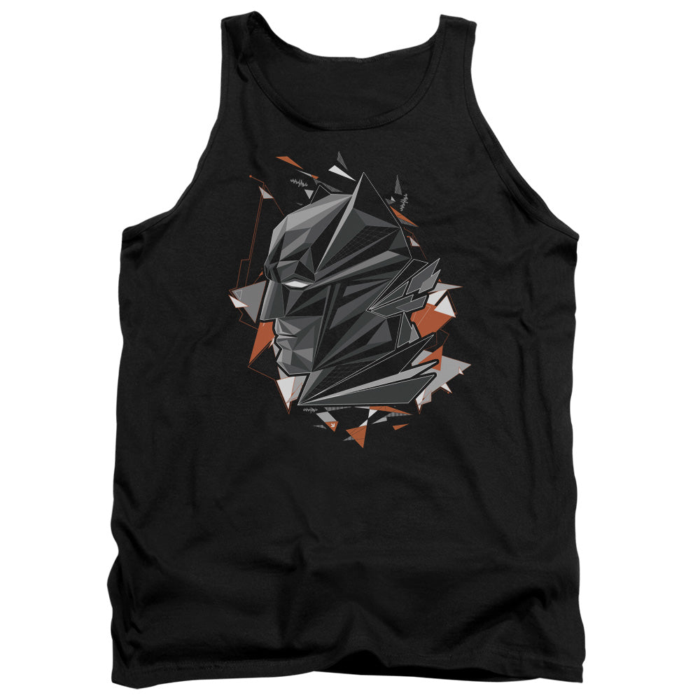 AN OFFCIALLY LICENSED BATMAN V SUPERMAN BAT HEAD TECH ADULT UNISEX TANK TOP BLACK