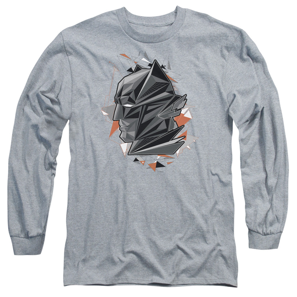 AN OFFCIALLY LICENSED BATMAN VS SUPERMAN DAWN MEN'S LONG SLEEVE T-SHIRT ATHLETIC HEATHER