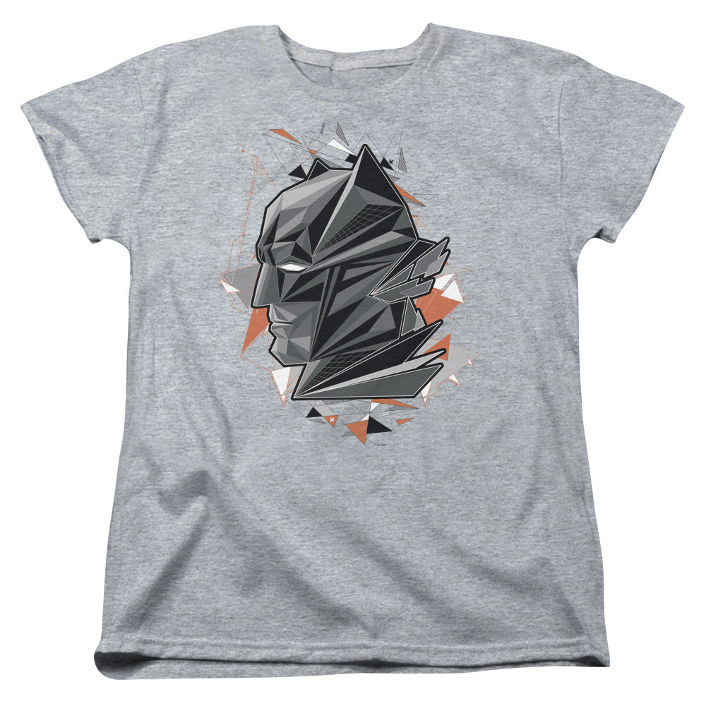 AN OFFCIALLY LICENSED BATMAN VS SUPERMAN DAWN WOMEN'S REGULAR FIT T-SHIRT ATHLETIC HEATHER