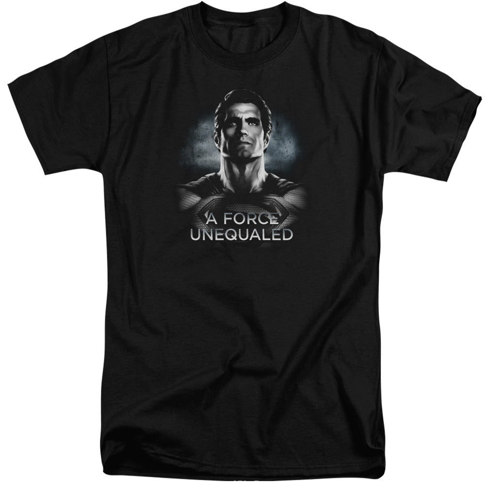 AN OFFCIALLY LICENSED BATMAN V SUPERMAN UNEQUALED MEN'S TALL FIT T-SHIRT BLACK