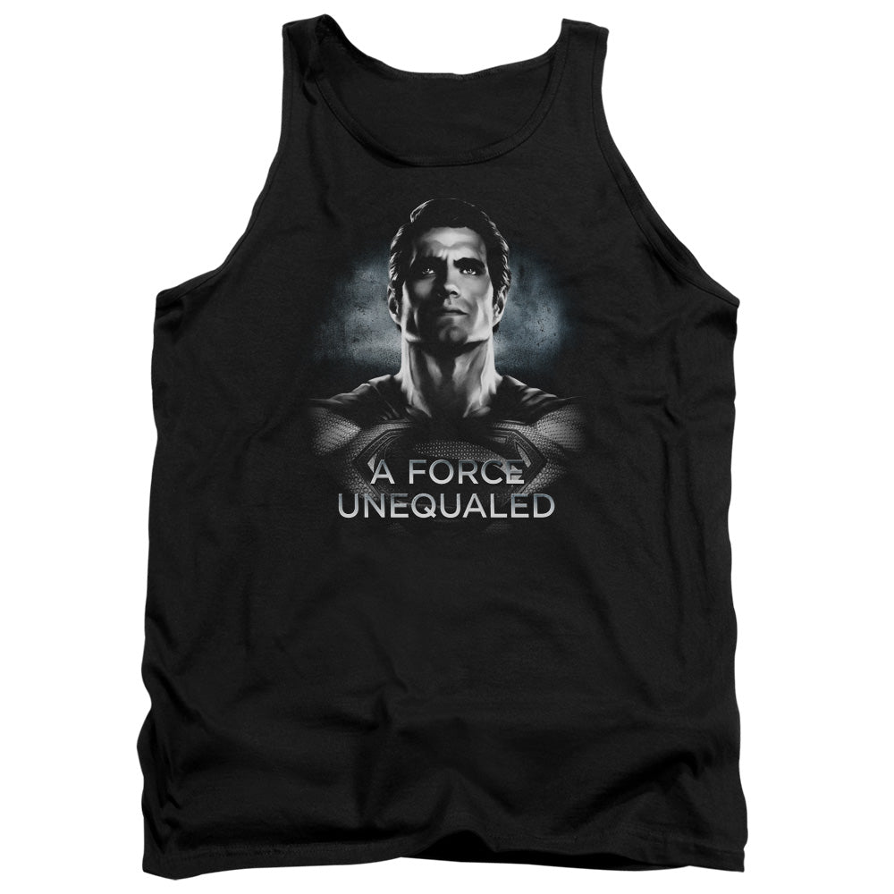 AN OFFCIALLY LICENSED BATMAN V SUPERMAN UNEQUALED ADULT UNISEX TANK TOP BLACK