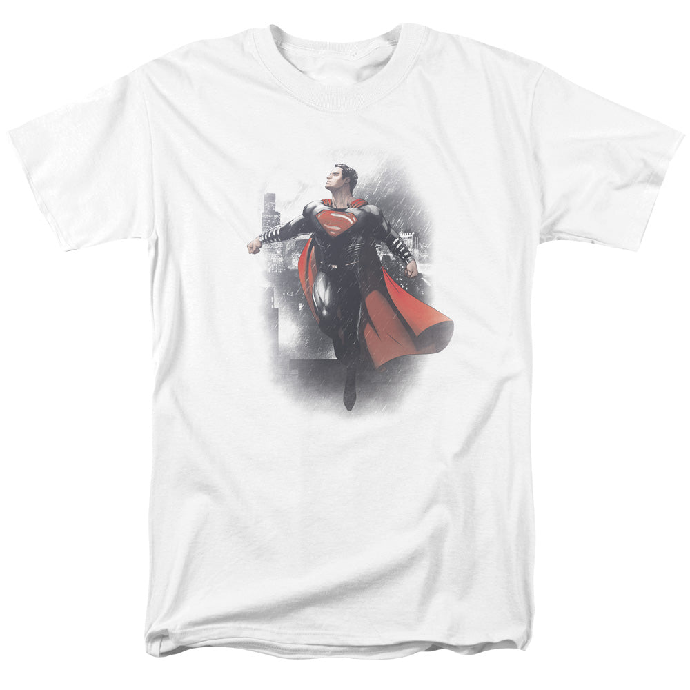 AN OFFCIALLY LICENSED BATMAN VS SUPERMAN A NEW DAWN MEN'S REGULAR FIT T-SHIRT WHITE