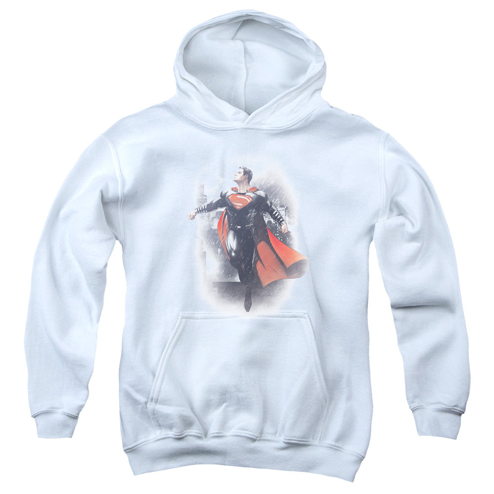 AN OFFCIALLY LICENSED BATMAN VS SUPERMAN A NEW DAWN YOUTH HOODIE WHITE
