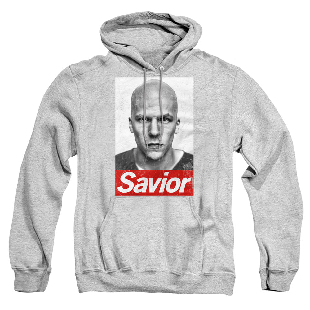 AN OFFCIALLY LICENSED BATMAN V SUPERMAN SAVIOR ADULT UNISEX PULLOVER HOODIE ATHLETIC HEATHER