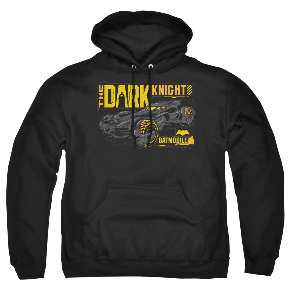 AN OFFCIALLY LICENSED BATMAN V SUPERMAN MOBIL DARK KNIGHT ADULT UNISEX PULLOVER HOODIE BLACK