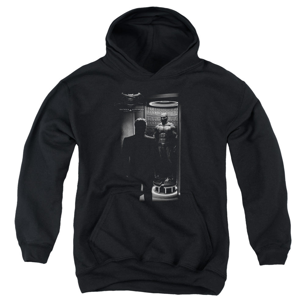 AN OFFCIALLY LICENSED BATMAN V SUPERMAN SUIT UP YOUTH HOODIE BLACK