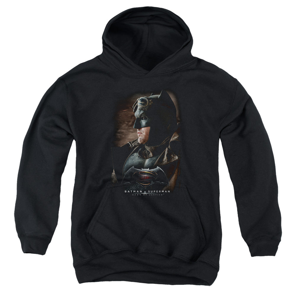 AN OFFCIALLY LICENSED BATMAN V SUPERMAN DESERT GEAR YOUTH HOODIE BLACK