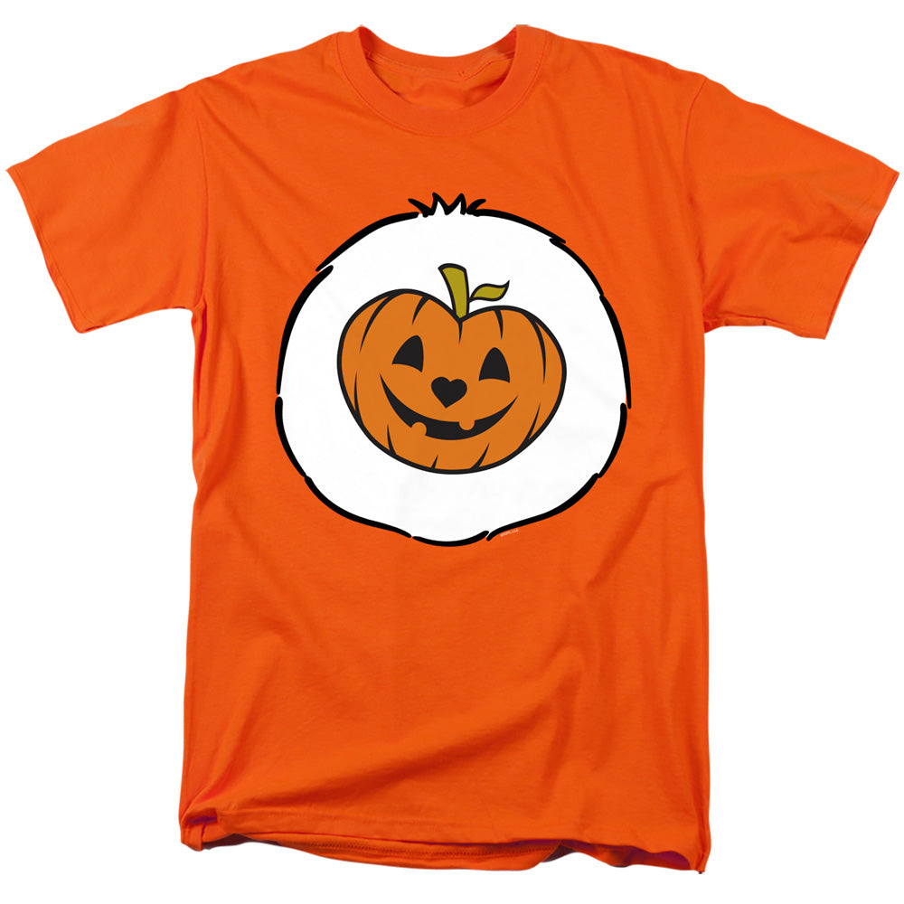 AN OFFCIALLY LICENSED CARE BEARS TRICK OR SWEET BELLY MEN'S REGULAR FIT T-SHIRT ORANGE