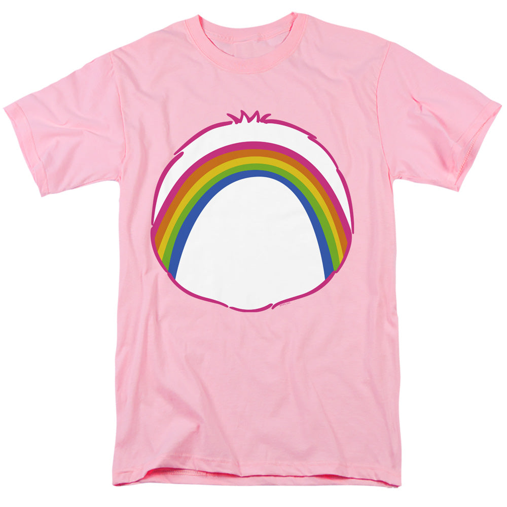 AN OFFCIALLY LICENSED CARE BEARS CHEER BELLY MEN'S REGULAR FIT T-SHIRT PINK