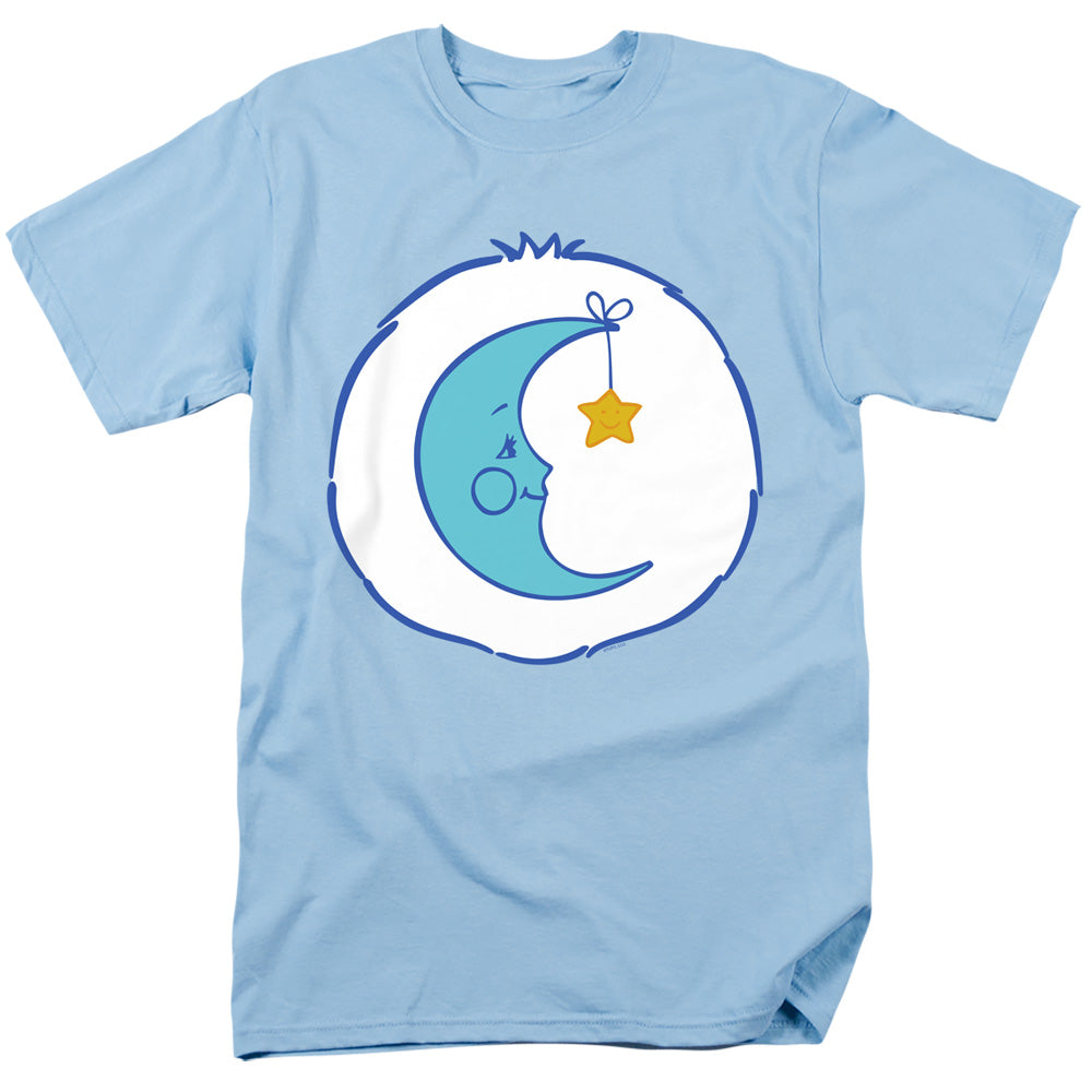 AN OFFCIALLY LICENSED CARE BEARS BEDTIME BELLY MEN'S REGULAR FIT T-SHIRT LIGHT BLUE