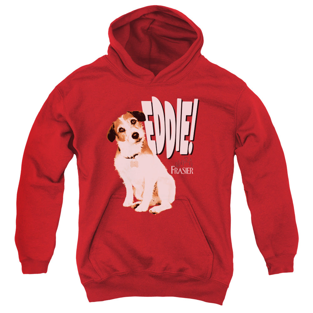 AN OFFCIALLY LICENSED FRASIER EDDIE YOUTH HOODIE RED
