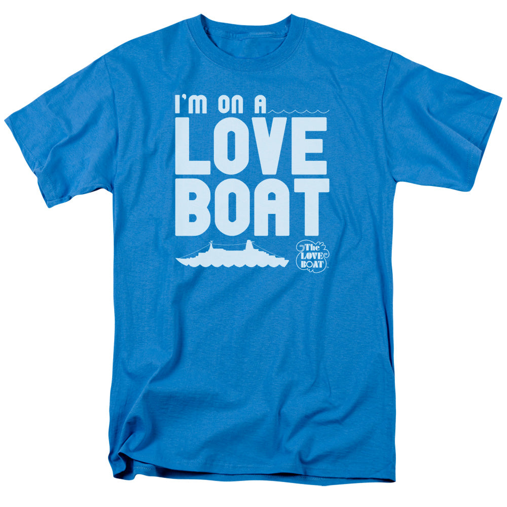 AN OFFCIALLY LICENSED LOVE BOAT IM ON A MEN'S REGULAR FIT T-SHIRT TURQUOISE