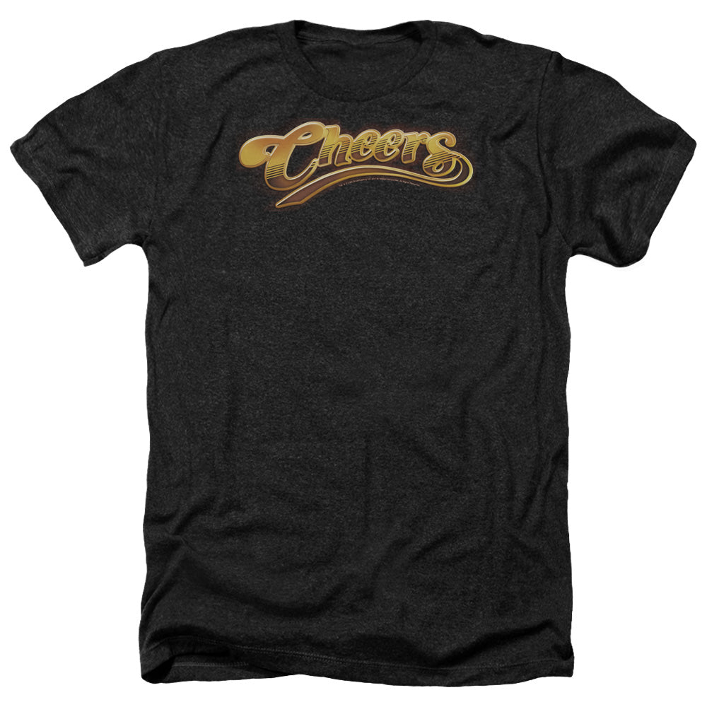 AN OFFCIALLY LICENSED CHEERS CHEERS LOGO MEN'S HEATHER T-SHIRT CHARCOAL