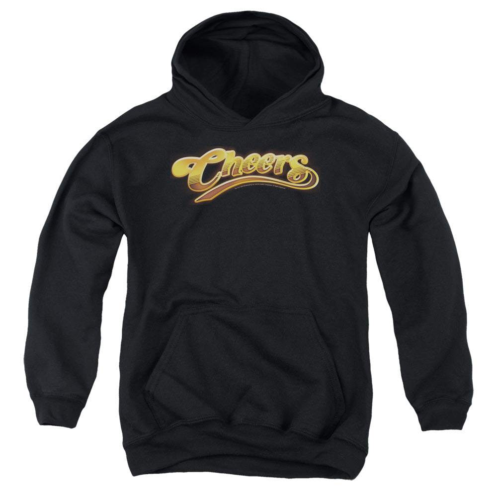 AN OFFCIALLY LICENSED CHEERS CHEERS LOGO YOUTH HOODIE BLACK