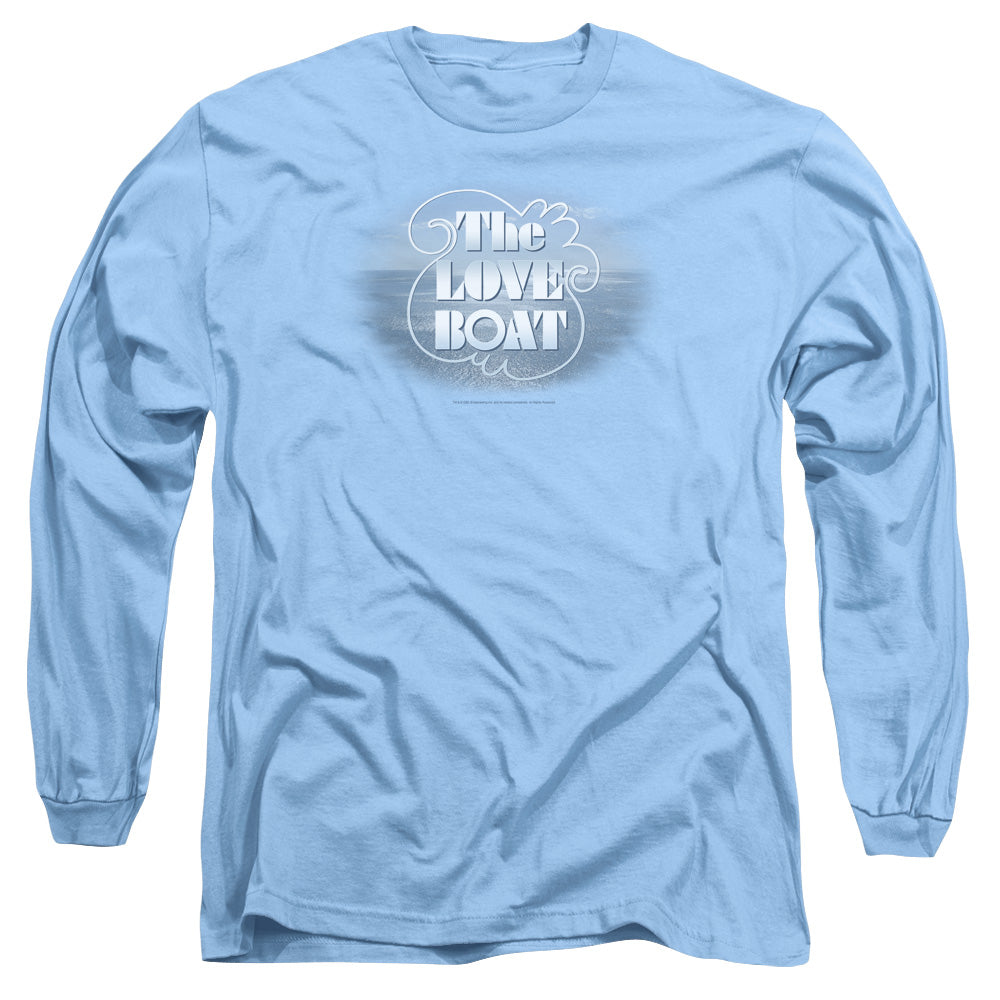 AN OFFCIALLY LICENSED LOVE BOAT THE LOVE BOAT MEN'S LONG SLEEVE T-SHIRT CAROLINA BLUE