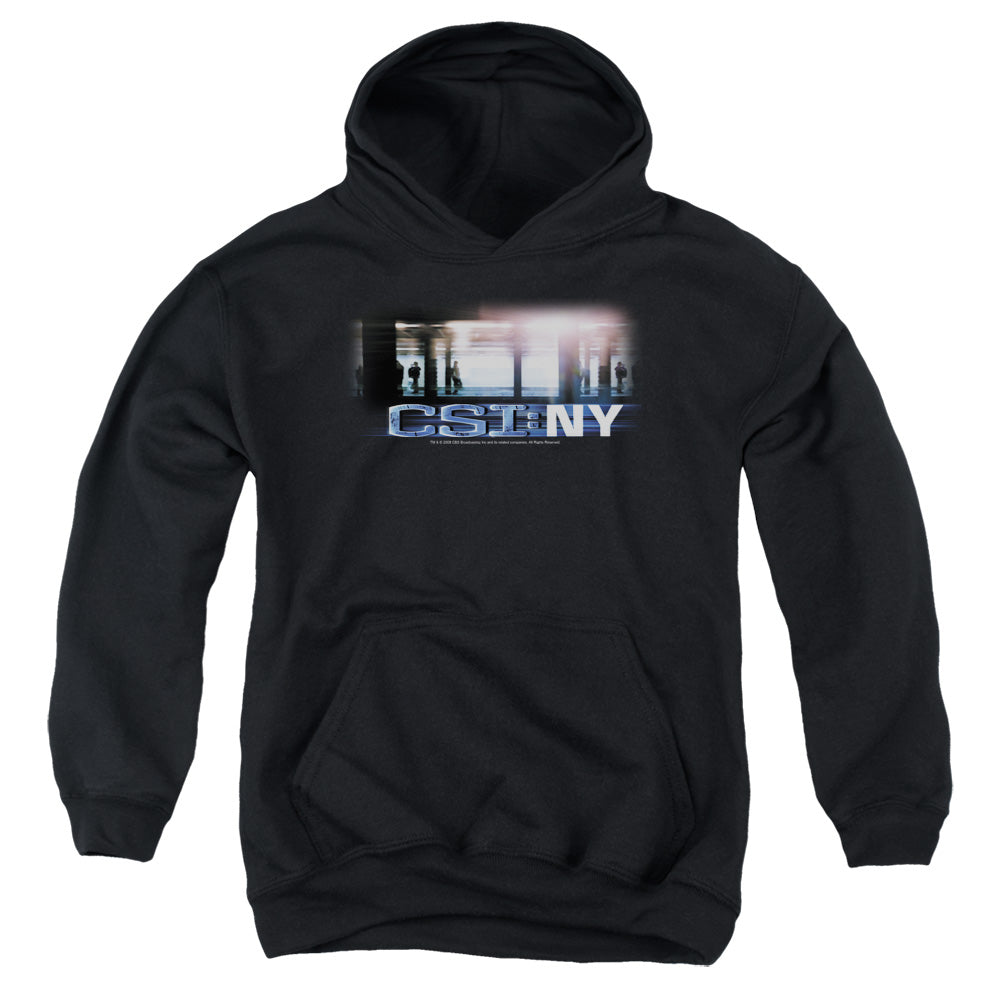 AN OFFCIALLY LICENSED CSI NEW YORK SUBWAY YOUTH HOODIE BLACK