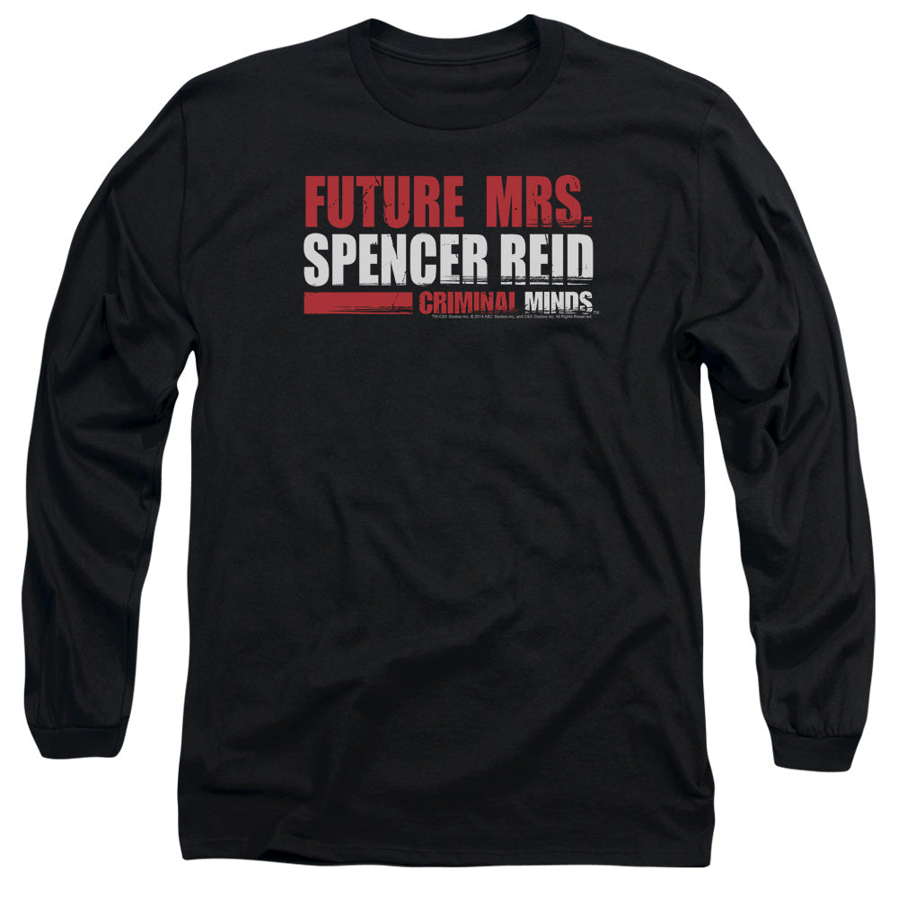 AN OFFCIALLY LICENSED CRIMINAL MINDS FUTURE BRIDE MEN'S LONG SLEEVE T-SHIRT BLACK