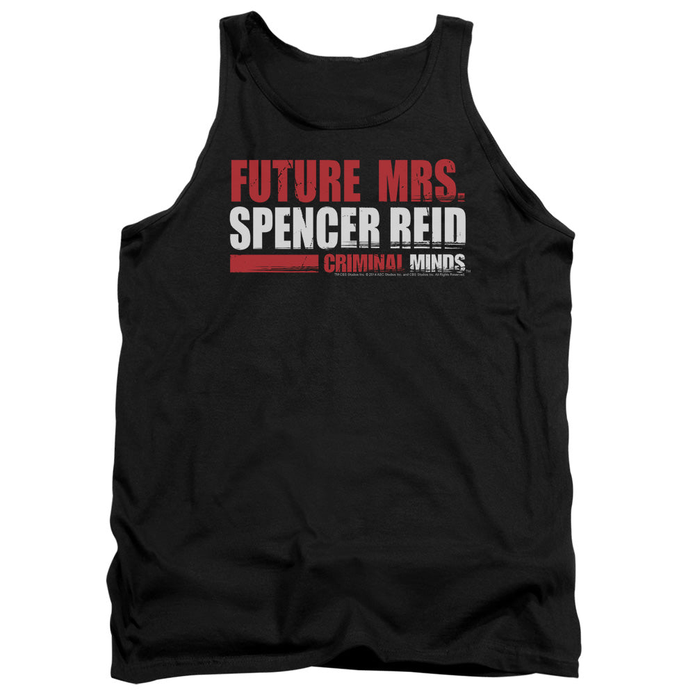 AN OFFCIALLY LICENSED CRIMINAL MINDS FUTURE BRIDE ADULT UNISEX TANK TOP BLACK