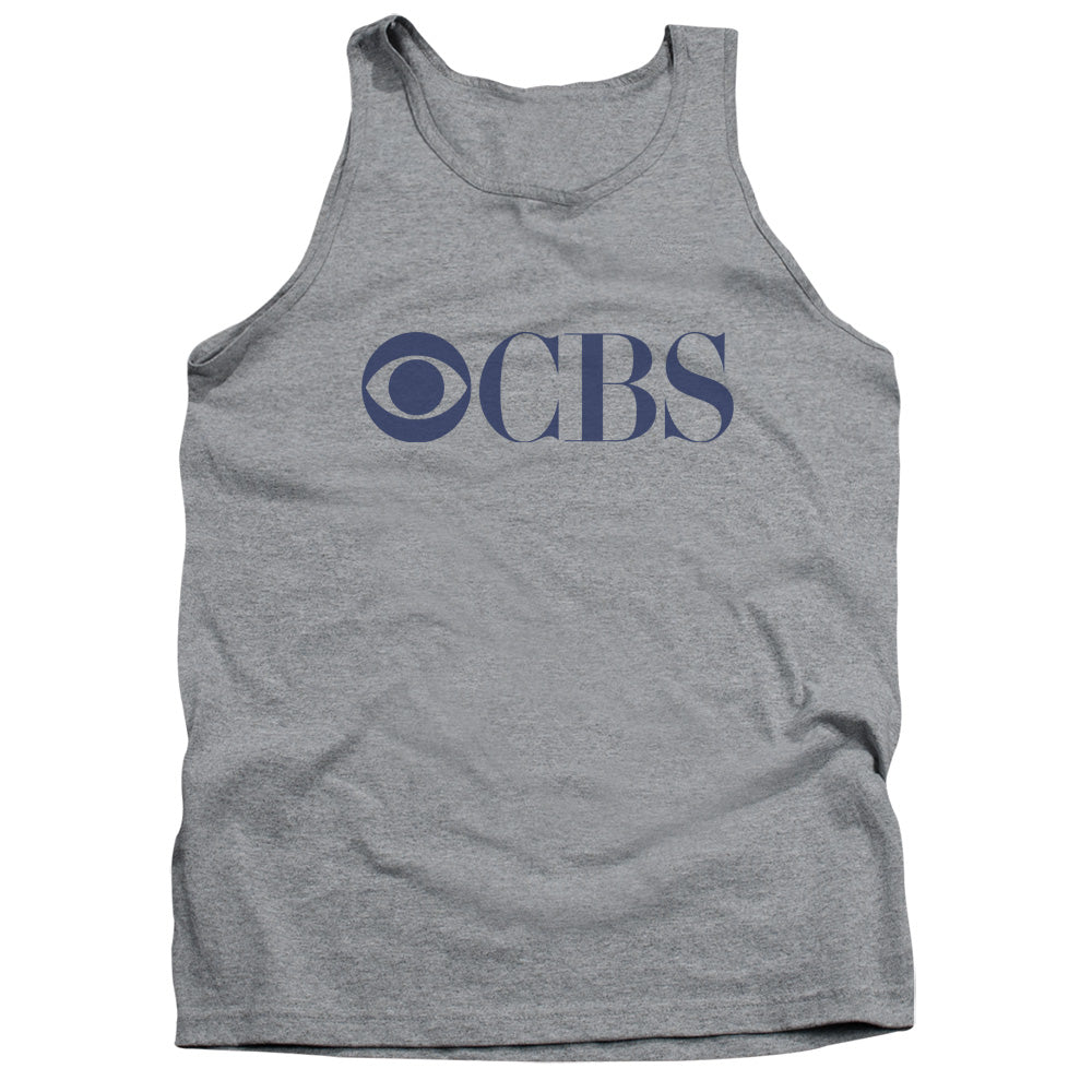 AN OFFCIALLY LICENSED CBS LOGO CBS LOGO ADULT UNISEX TANK TOP ATHLETIC HEATHER