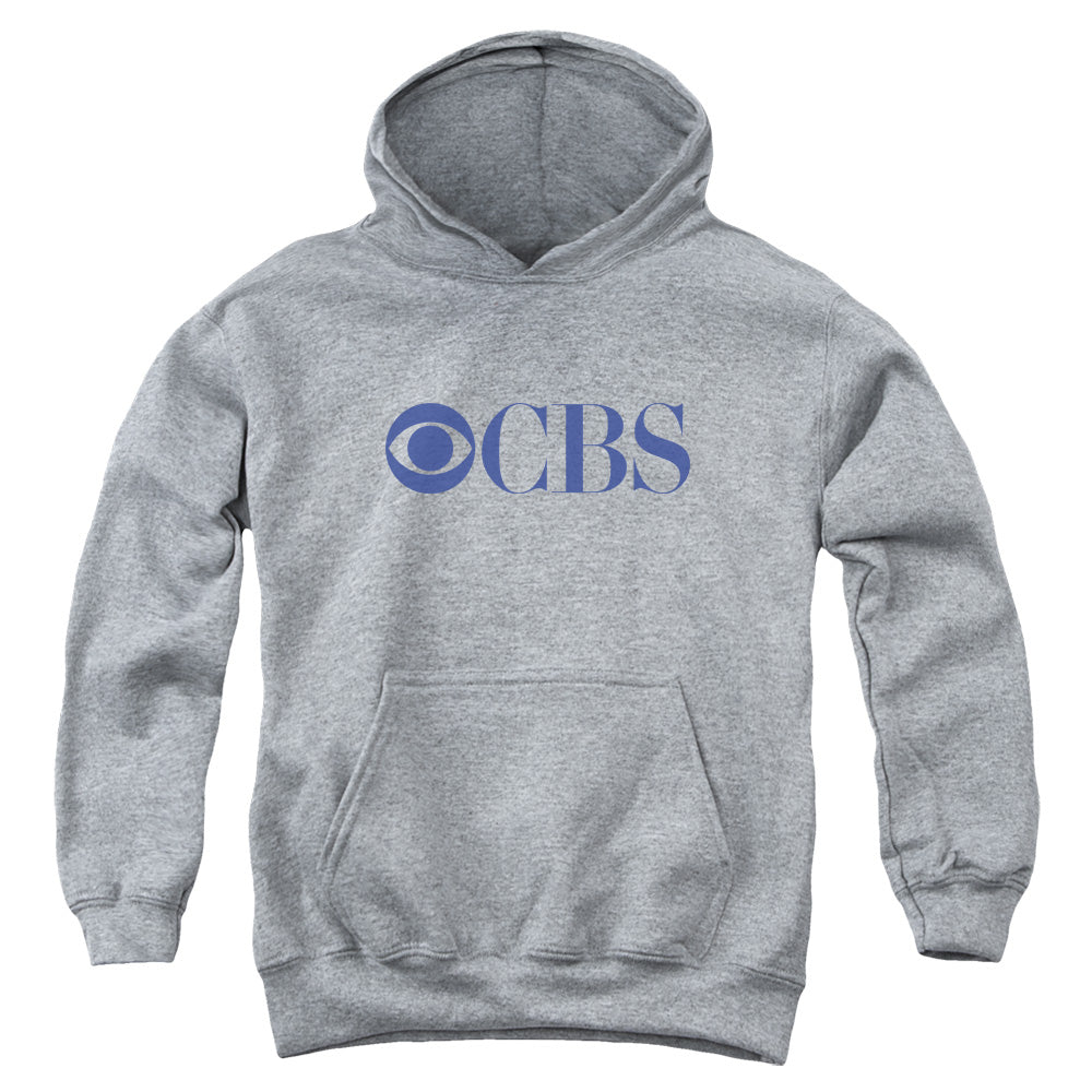 AN OFFCIALLY LICENSED CBS LOGO CBS LOGO YOUTH HOODIE ATHLETIC HEATHER