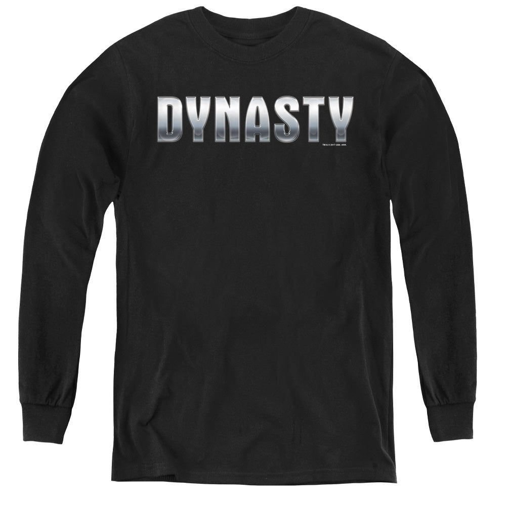AN OFFCIALLY LICENSED DYNASTY DYNASTY SHINY YOUTH LONG SLEEVE T-SHIRT BLACK