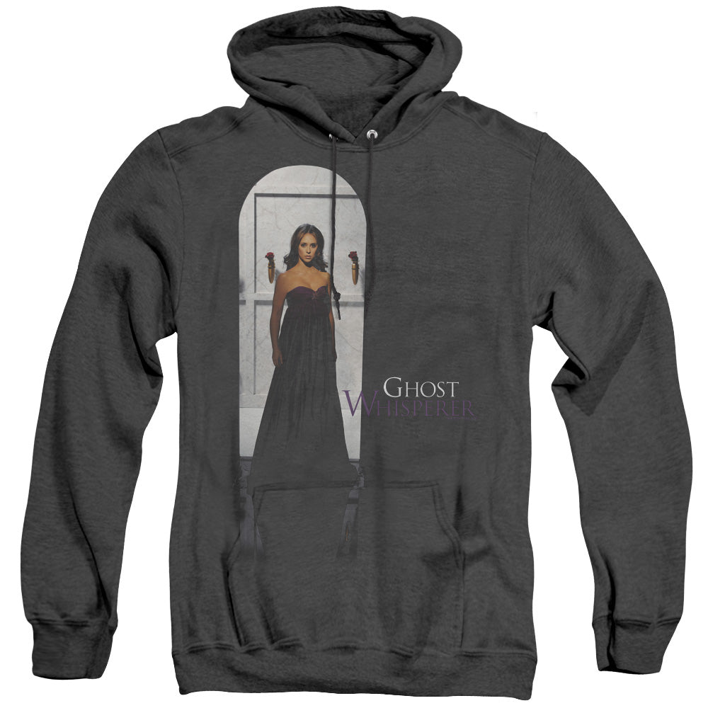 AN OFFCIALLY LICENSED GHOST WHISPERER DOORWAY ADULT UNISEX HEATHER PULLOVER HOODIE BLACK