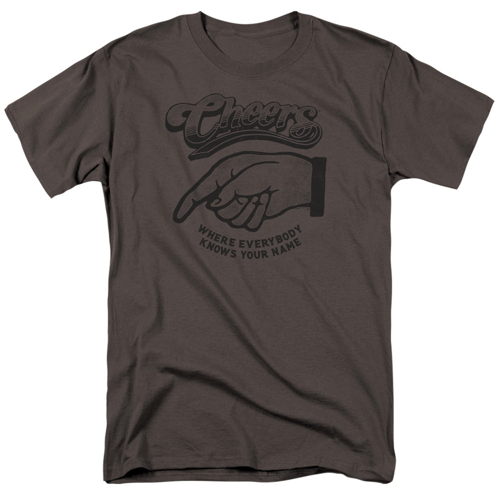 AN OFFCIALLY LICENSED CHEERS THE STANDARD MEN'S REGULAR FIT T-SHIRT CHARCOAL