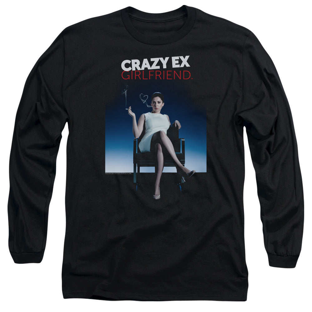 AN OFFCIALLY LICENSED CRAZY EX GIRLFRIEND CRAZY INSTINCT MEN'S LONG SLEEVE T-SHIRT BLACK