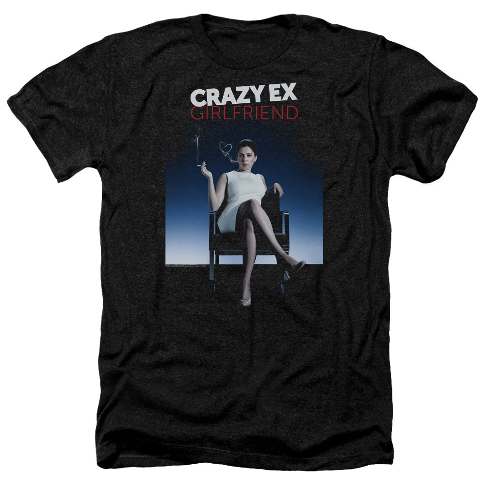 AN OFFCIALLY LICENSED CRAZY EX GIRLFRIEND CRAZY INSTINCT MEN'S HEATHER T-SHIRT CHARCOAL
