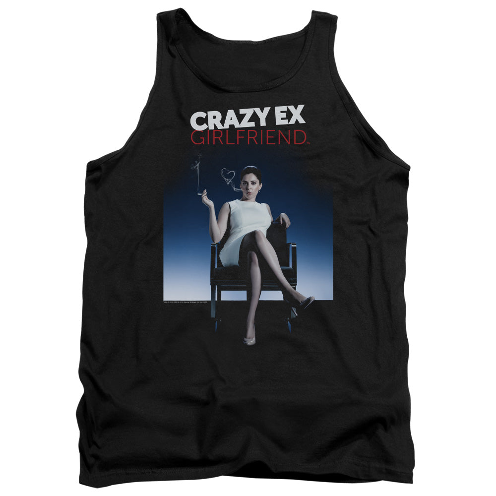 AN OFFCIALLY LICENSED CRAZY EX GIRLFRIEND CRAZY INSTINCT ADULT UNISEX TANK TOP BLACK
