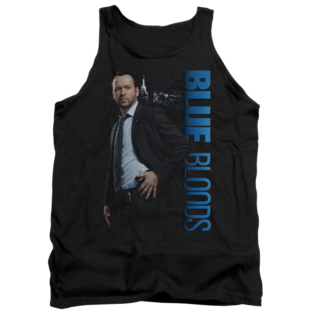 AN OFFCIALLY LICENSED BLUE BLOODS DANNY ADULT UNISEX TANK TOP BLACK