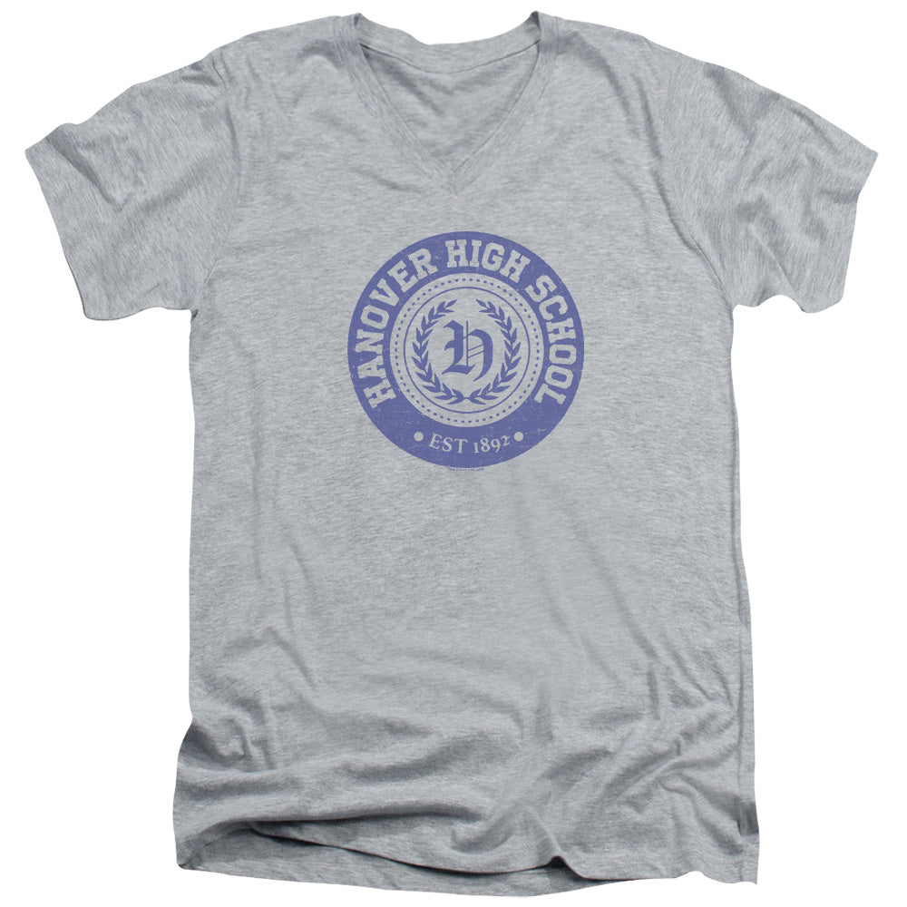 AN OFFCIALLY LICENSED AMERICAN VANDAL HANOVER SEAL MEN'S V-NECK T-SHIRT ATHLETIC HEATHER