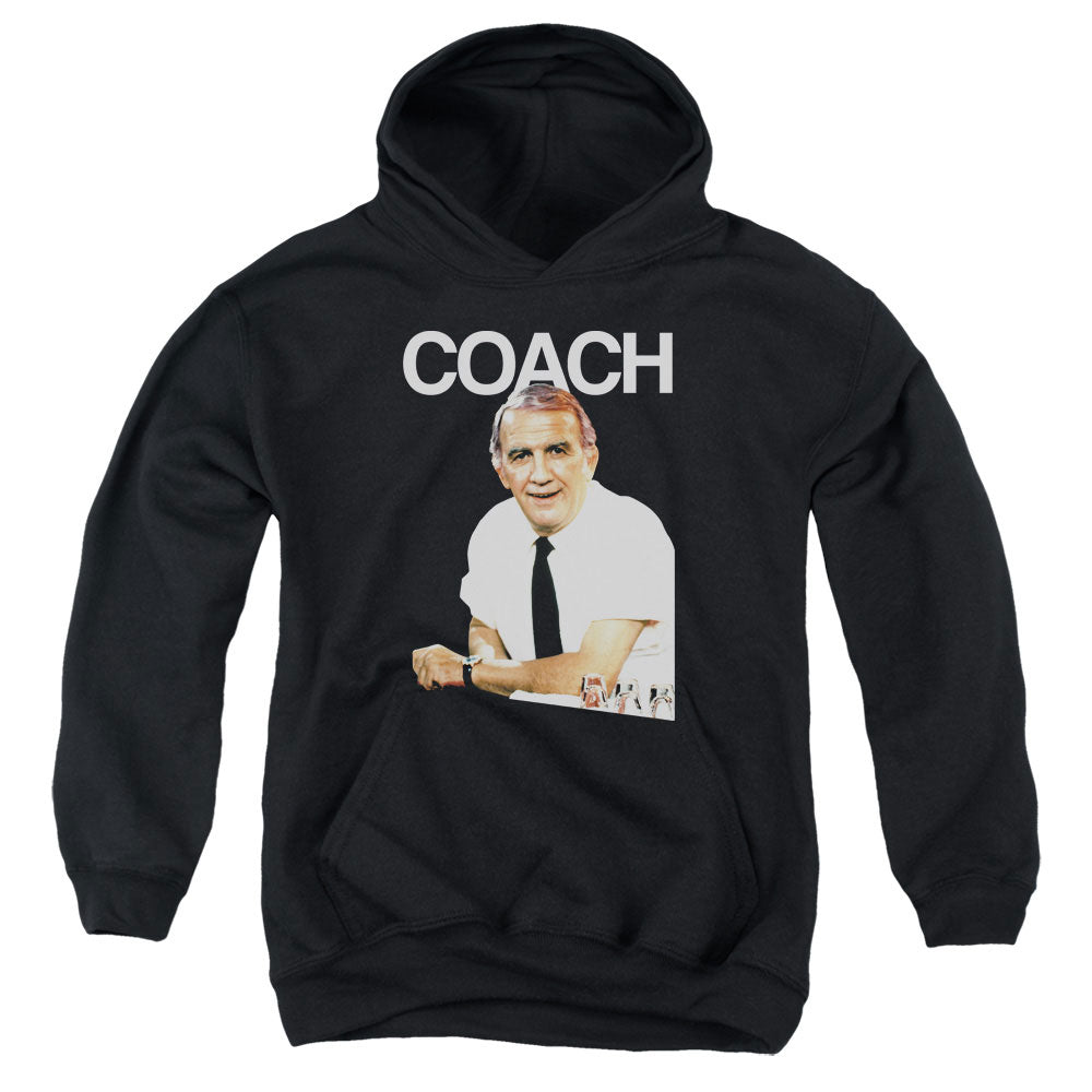 AN OFFCIALLY LICENSED CHEERS COACH YOUTH HOODIE BLACK